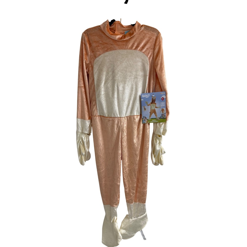 Bluey Bingo Deluxe Toddler Costume Disguise Orange Jumpsuit 3T-4T 174619M